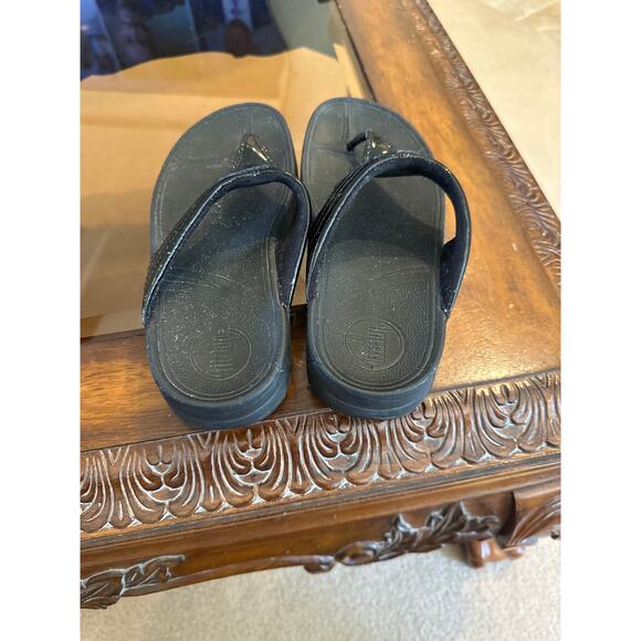 Women’s FitFlop Black Thong Sandals. Size 6.5 - Picture 4 of 5